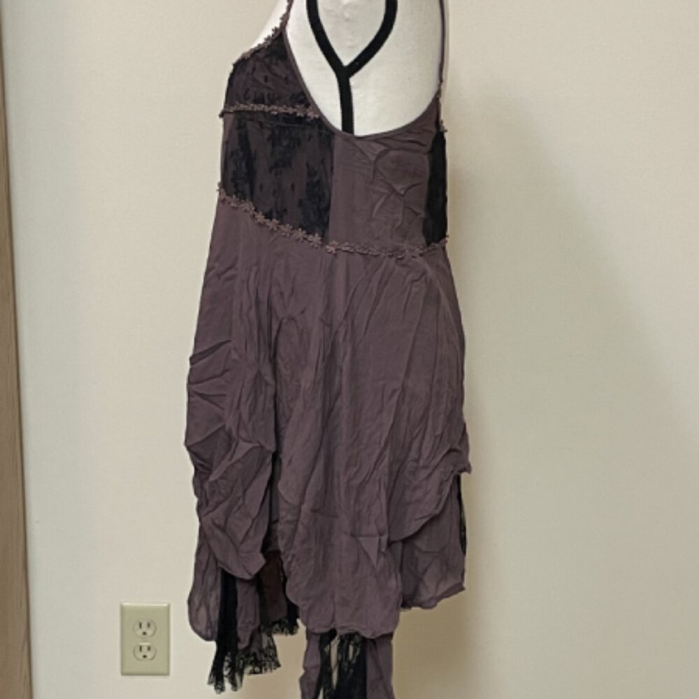 Free People Pieced Lace Slip in Mulberry Combo ASO Davina Claire - Picture 5 of 9
